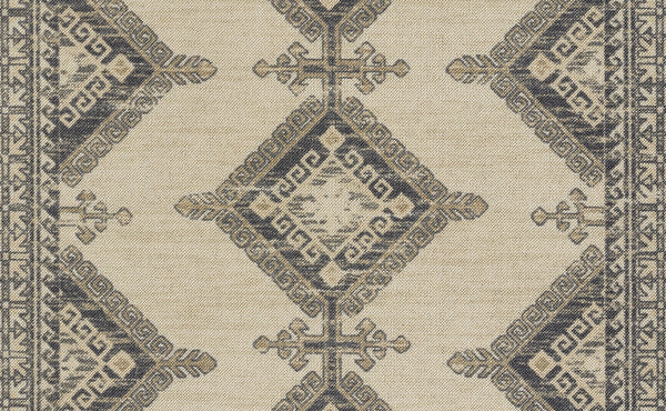 Momeni Anatolia ANA10 Machine Made Traditional Medallion Indoor Area Rug Charcoal 9'9" x 12'6" ANATOANA10CHR99C6