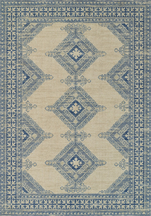 Momeni Anatolia ANA10 Machine Made Traditional Medallion Indoor Area Rug Ivory 9'9" x 12'6" ANATOANA10IVY99C6