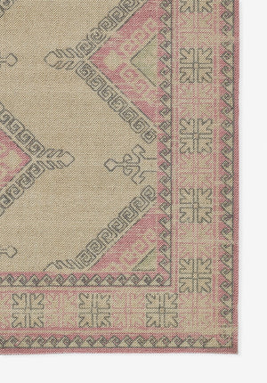 Momeni Anatolia ANA10 Machine Made Traditional Medallion Indoor Area Rug Pink 9'9" x 12'6" ANATOANA10PNK99C6