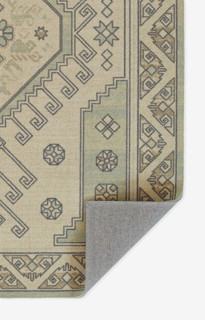 Momeni Anatolia ANA11 Machine Made Traditional Medallion Indoor Area Rug Sage 9'9" x 12'6" ANATOANA11SAG99C6