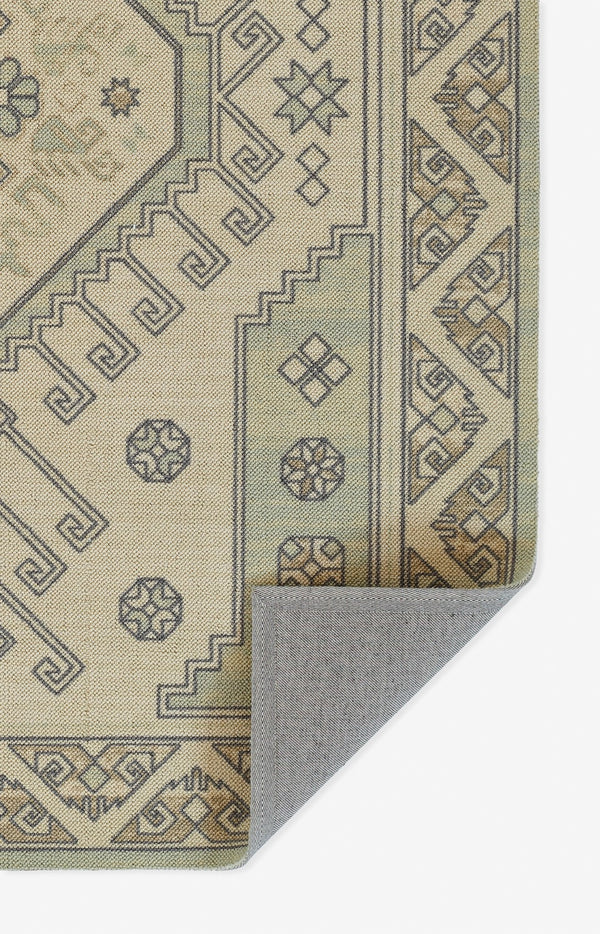 Momeni Anatolia ANA11 Machine Made Traditional Medallion Indoor Area Rug Sage 9'9" x 12'6" ANATOANA11SAG99C6