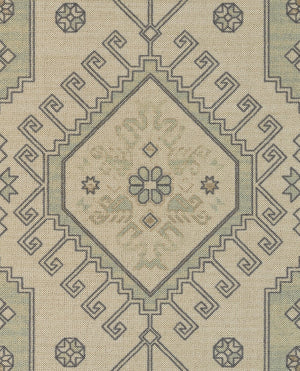Momeni Anatolia ANA11 Machine Made Traditional Medallion Indoor Area Rug Sage 9'9" x 12'6" ANATOANA11SAG99C6