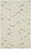 Anica Moroccan Diamond Wool Tufted Rug, Ivory/Chambray Blue, 9ft x 12ft Area Rug