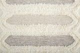 Anica Moroccan Wool Tufted Rug, Diamonds, Ivory/Taupe/Gray, 2ft x 3ft Accent Rug