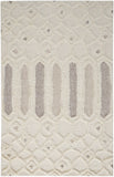 Anica Moroccan Wool Tufted Rug, Diamonds, Ivory/Taupe/Gray, 2ft x 3ft Accent Rug