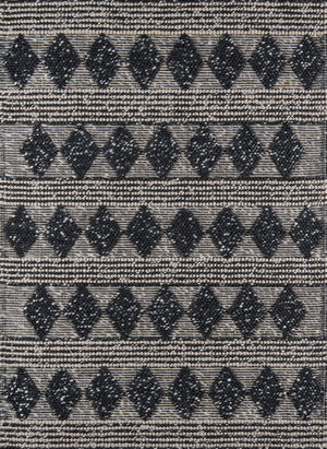 Momeni Andes AND-1 Hand Woven Contemporary Geometric Indoor Area Rug Charcoal 8'9" x 11'9" ANDESAND-1CHR89B9