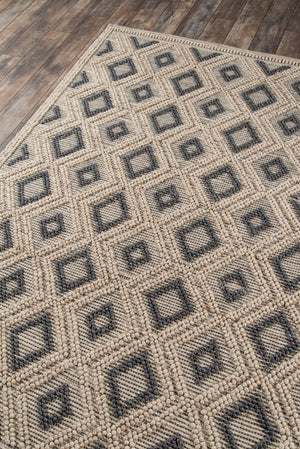 Momeni Andes AND-2 Hand Woven Contemporary Geometric Indoor Area Rug Beige 8'9" x 11'9" ANDESAND-2BGE89B9