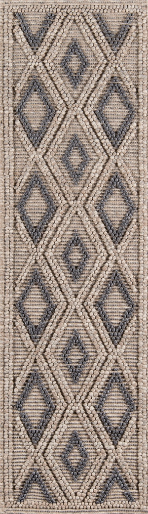 Momeni Andes AND-2 Hand Woven Contemporary Geometric Indoor Area Rug Beige 8'9" x 11'9" ANDESAND-2BGE89B9