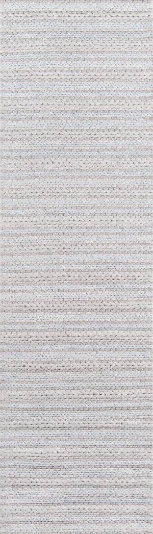 Momeni Andes AND-4 Hand Woven Contemporary Striped Indoor Area Rug Light Grey 8'9" x 11'9" ANDESAND-4LGY89B9