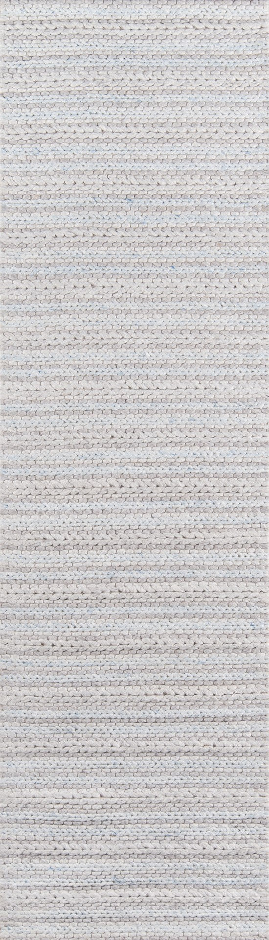 Momeni Andes AND-4 Hand Woven Contemporary Striped Indoor Area Rug Light Grey 8'9" x 11'9" ANDESAND-4LGY89B9