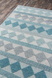 Momeni Andes AND-5 Hand Woven Contemporary Geometric Indoor Area Rug Blue 8'9" x 11'9" ANDESAND-5BLU89B9