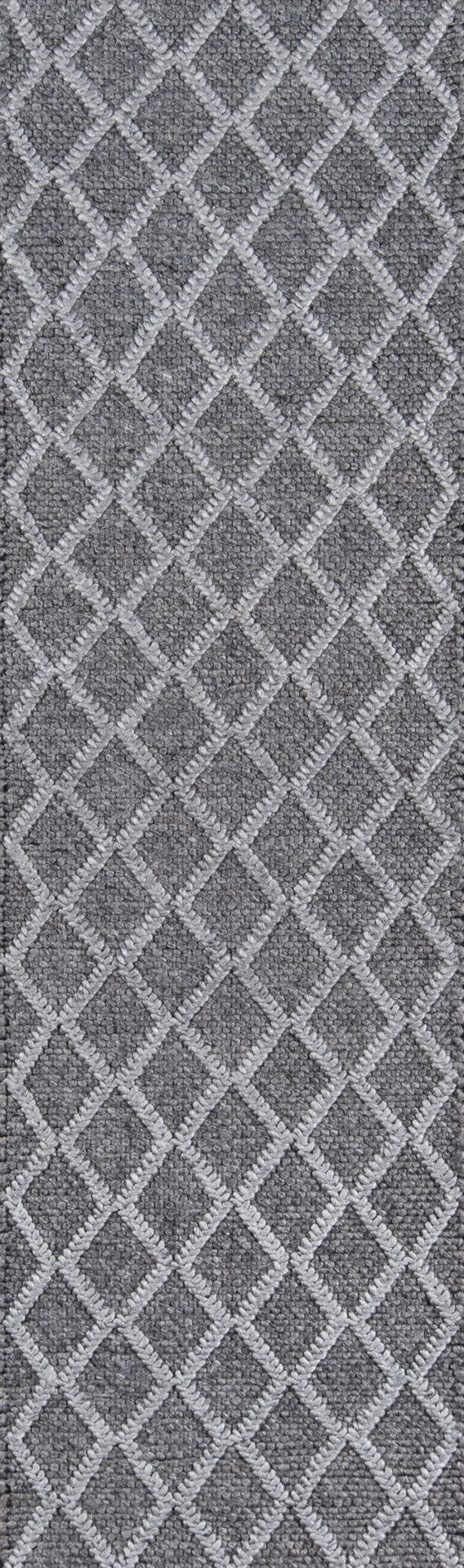 Momeni Andes AND-7 Hand Woven Contemporary Trellis, Geometric Indoor Area Rug Charcoal 8'9" x 11'9" ANDESAND-7CHR89B9