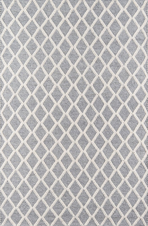 Momeni Andes AND-7 Hand Woven Contemporary Trellis, Geometric Indoor Area Rug Grey 8'9" x 11'9" ANDESAND-7GRY89B9