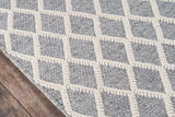 Momeni Andes AND-7 Hand Woven Contemporary Trellis, Geometric Indoor Area Rug Grey 8'9" x 11'9" ANDESAND-7GRY89B9