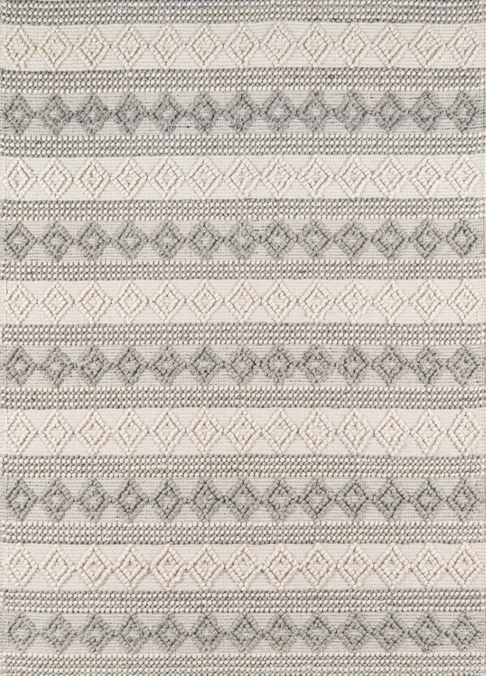 Momeni Andes AND10 Hand Woven Contemporary Geometric Indoor Area Rug Ivory 8'9" x 11'9" ANDESAND10IVY89B9