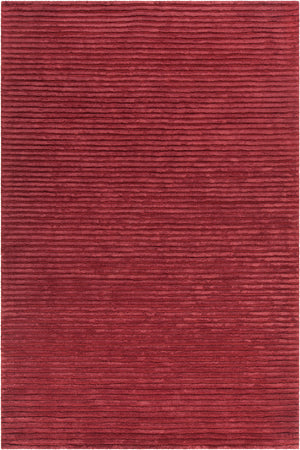 Chandra Rugs Angelo 60% Wool + 40% Viscose Hand-Tufted Solid Rug Red 9' x 13'