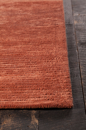 Chandra Rugs Angelo 60% Wool + 40% Viscose Hand-Tufted Solid Rug Orange 9' x 13'
