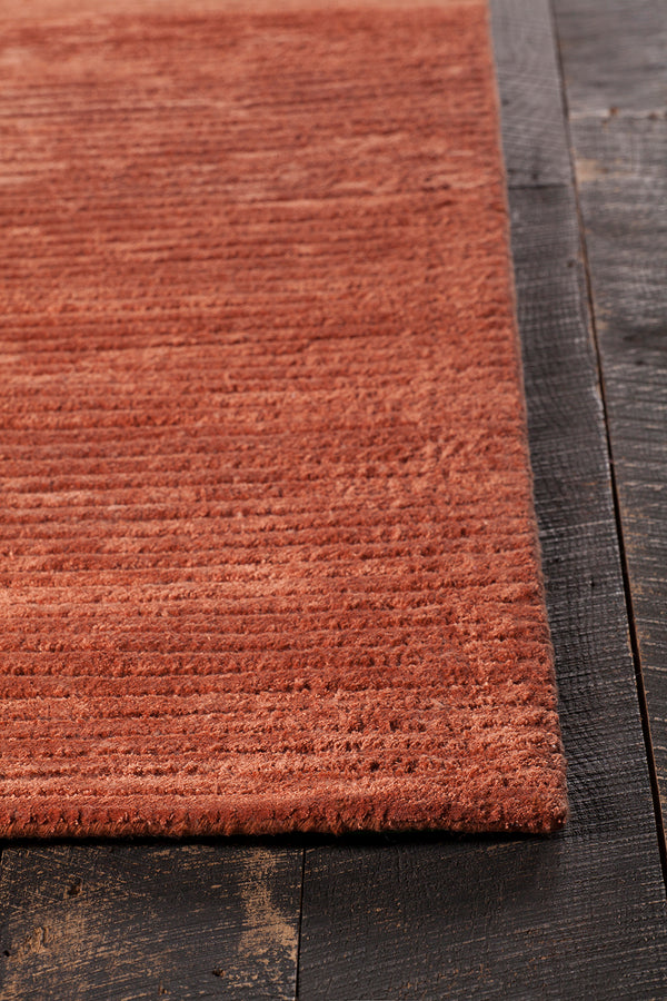 Chandra Rugs Angelo 60% Wool + 40% Viscose Hand-Tufted Solid Rug Orange 9' x 13'