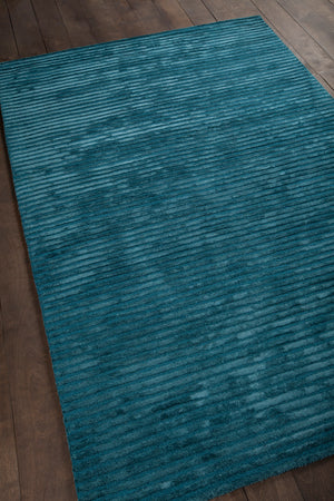 Chandra Rugs Angelo 60% Wool + 40% Viscose Hand-Tufted Solid Rug Blue 9' x 13'