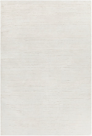 Chandra Rugs Angelo 60% Wool + 40% Viscose Hand-Tufted Solid Rug White 9' x 13'
