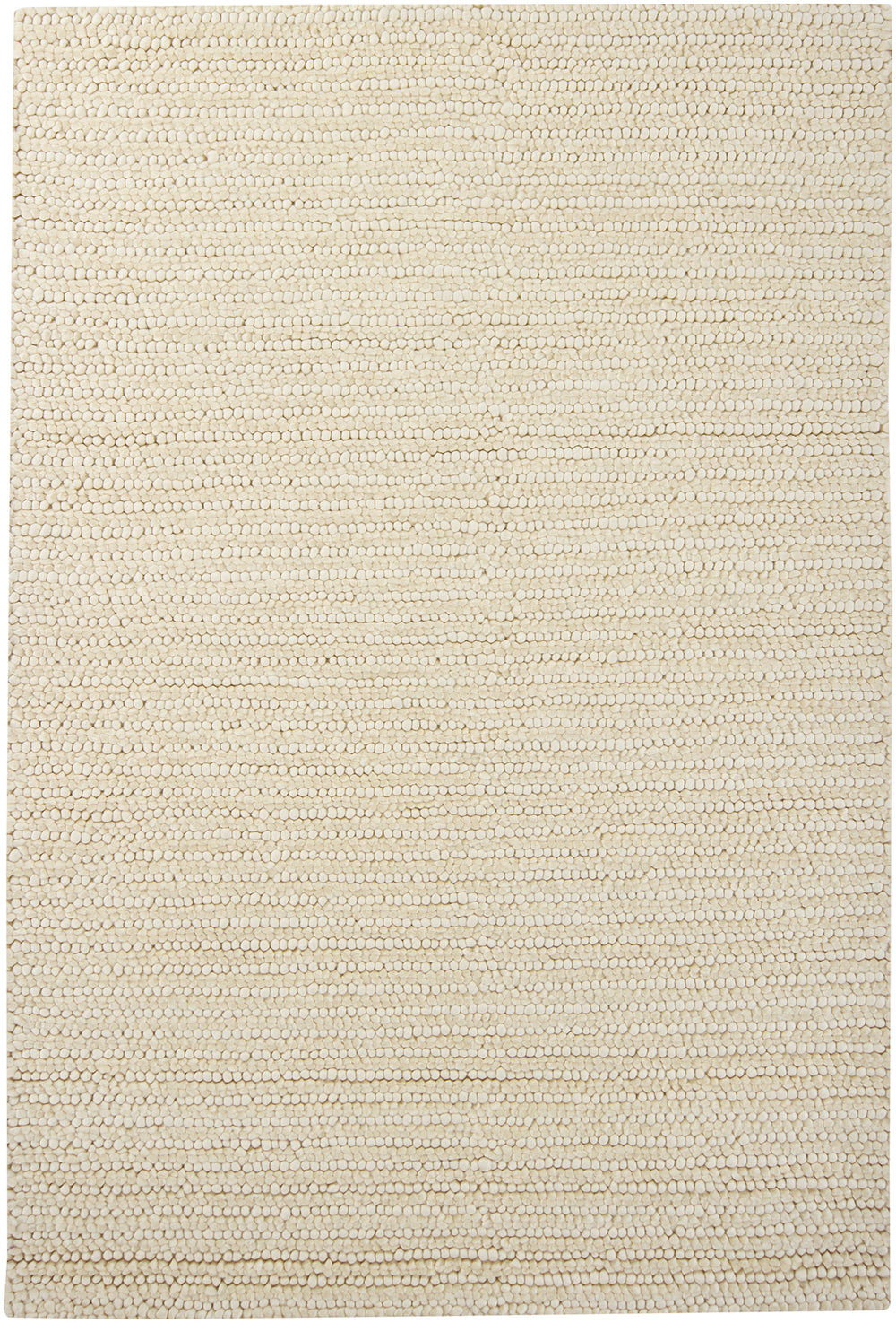 Chandra Rugs Anni 100% Wool Hand-Woven Contemporary Rug Ivory 9' x 13'