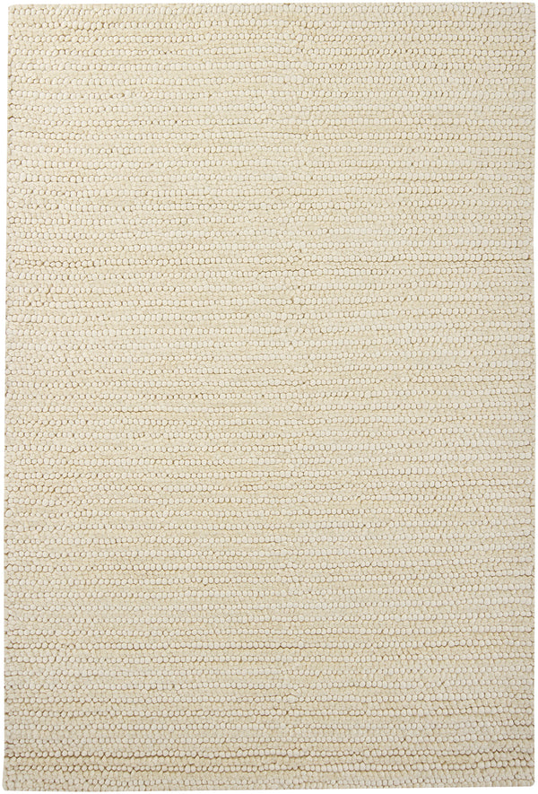 Chandra Rugs Anni 100% Wool Hand-Woven Contemporary Rug Ivory 9' x 13'