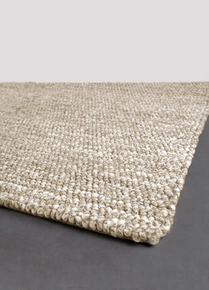 Chandra Rugs Anni 100% Wool Hand-Woven Contemporary Rug Taupe/Ivory 9' x 13'