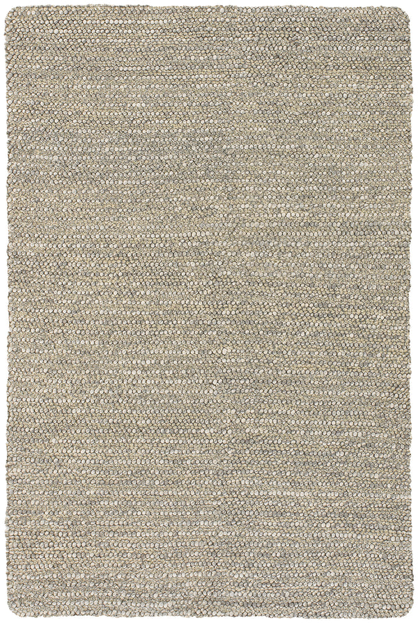 Chandra Rugs Anni 100% Wool Hand-Woven Contemporary Rug Taupe/Ivory 9' x 13'