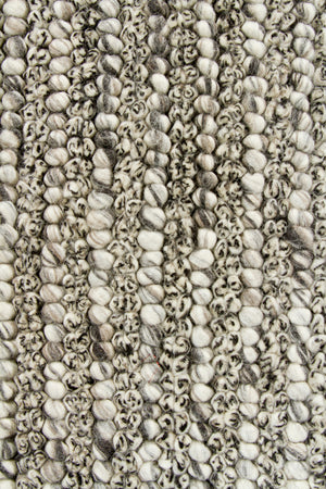 Chandra Rugs Anni 100% Wool Hand-Woven Contemporary Rug Grey/Ivory 9' x 13'