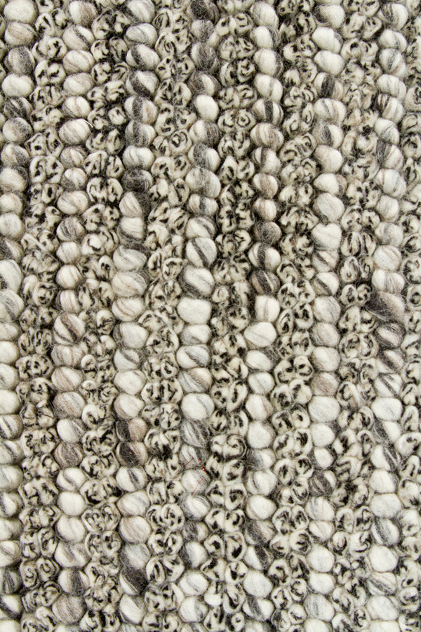 Chandra Rugs Anni 100% Wool Hand-Woven Contemporary Rug Grey/Ivory 9' x 13'