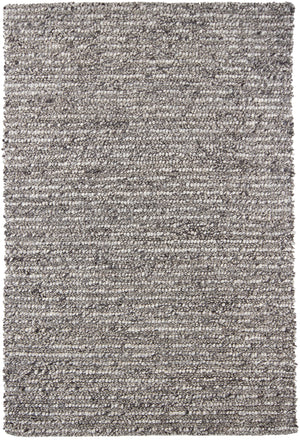 Chandra Rugs Anni 100% Wool Hand-Woven Contemporary Rug Grey/Ivory 9' x 13'