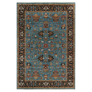 AMER Rugs Antiquity ANQ-12 Hand-Knotted Persian Classic Area Rug Turquoise 12' x 15'