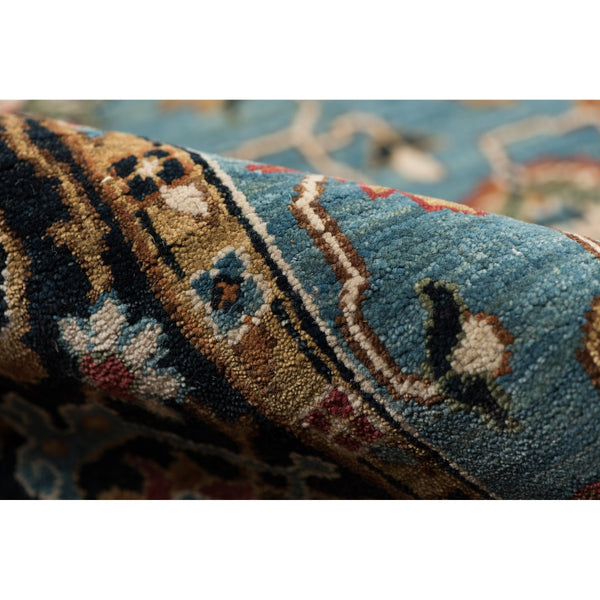 AMER Rugs Antiquity ANQ-12 Hand-Knotted Persian Classic Area Rug Turquoise 2'6" x 10'