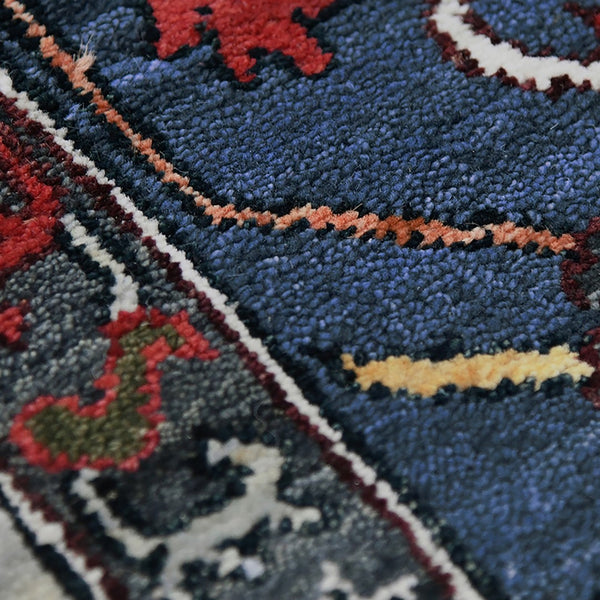 AMER Rugs Antiquity ANQ-15 Hand-Knotted Persian Classic Area Rug Navy 2'6" x 10'