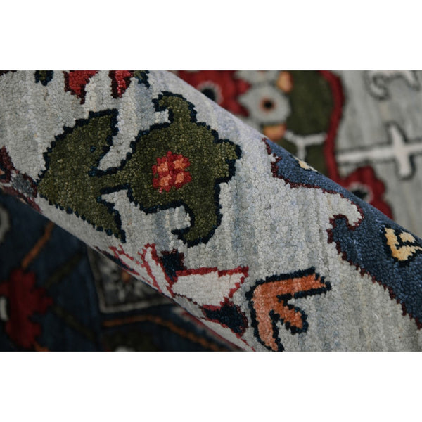 AMER Rugs Antiquity ANQ-15 Hand-Knotted Persian Classic Area Rug Navy 2'6" x 10'