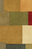 Chandra Rugs Antara 100% Wool Hand-Tufted Contemporary Rug Green/Multi 7'9 Round