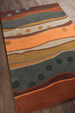 Chandra Rugs Antara 100% Wool Hand-Tufted Contemporary Rug Multi 7'9 Round