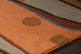 Chandra Rugs Antara 100% Wool Hand-Tufted Contemporary Rug Multi 7'9 Round