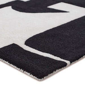 Jaipur Living Anthem Noverre ANT01 Hand Tufted Handmade Indoor Modern Rug Black 6' x 9'