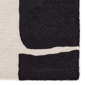 Jaipur Living Anthem Noverre ANT01 Hand Tufted Handmade Indoor Modern Rug Black 6' x 9'