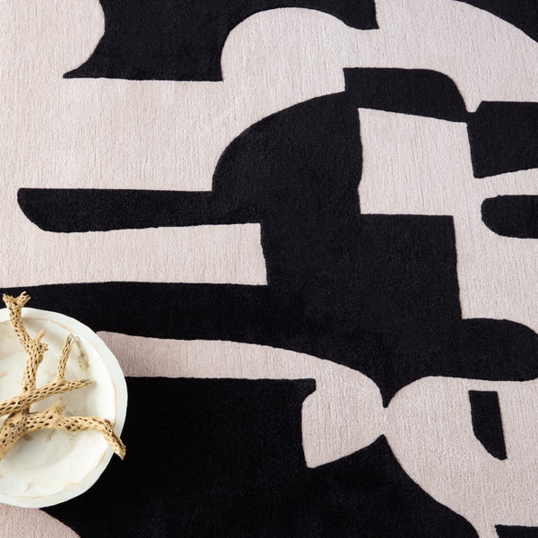 Jaipur Living Anthem Noverre ANT01 Hand Tufted Handmade Indoor Modern Rug Black 6' x 9'