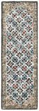 Aspen 294 Bohemian Hand Tufted Wool & Viscose Pile Rug Blue / Taupe