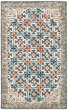 Aspen 294 Bohemian Hand Tufted Wool & Viscose Pile Rug Blue / Taupe