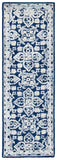 Aspen 296 Bohemian Hand Tufted Wool & Viscose Pile Rug Navy / Ivory