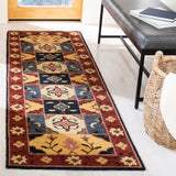 Aspen 402 Hand Tufted 80% Wool, 20% Cotton Bohemian Rug Red / Gold 80% Wool, 20% Cotton APN402Q-27