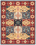 Aspen 402 Hand Tufted 80% Wool, 20% Cotton Bohemian Rug Red / Gold 80% Wool, 20% Cotton APN402Q-8