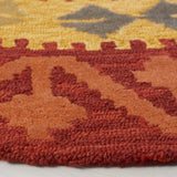 Aspen 403 Hand Tufted 80% Wool, 20% Cotton Bohemian Rug Red / Gold 80% Wool, 20% Cotton APN403Q-7R