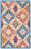 Aspen 526 Bohemian Hand Tufted 80% Wool, 20% Cotton Rug Blue / Rust