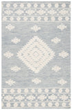 Aspen 550 Bohemian Hand Tufted 100% Wool Pile Rug Light Grey / Ivory