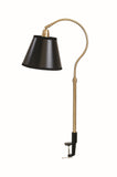 Aria Task Lamp Weathered Brass House of Troy AR404-WB/BLK